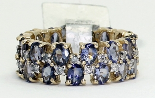 tanzanite wedding band