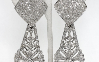 Diamond drop earrings