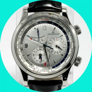 Jaeger LeCoultre Master Control World Geographic s. steel #146.8.32.S watch 42MM